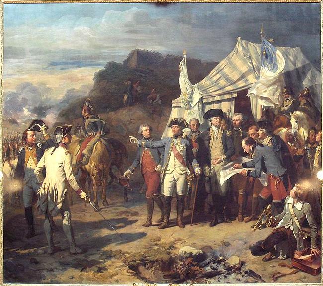 Auguste Couder Siege of Yorktown oil painting image